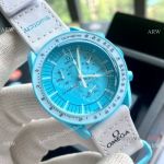 Best Quality Replica Omega X Swatch Mission to Uranus Quartz Watches 42mm